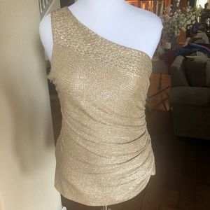 Stunning gold lame top